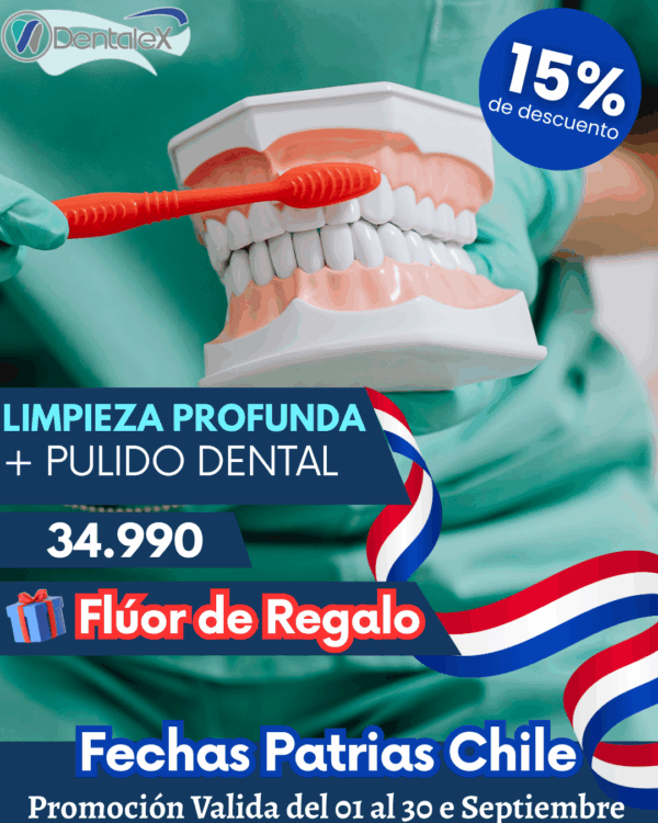 Limpieza Dental Profunda + Pulido + Flúor Boca Completa de Regalo