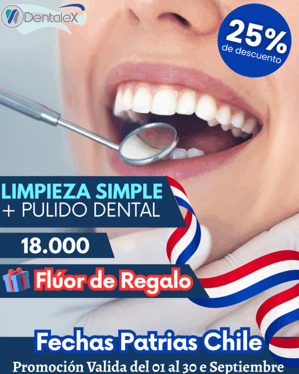 Limpieza Dental Simple + Pulido  + Flúor Boca Completa de Regalo